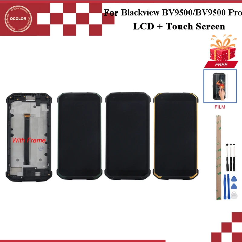 ocolor For Blackview BV9500 Pro Bv9500 Plus LCD Display and Touch Screen + Frame Repair | Мобильные телефоны и аксессуары