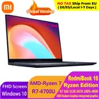 Ноутбук Xiaomi RedmiBook 16, Ryzen Edition, AMD Ryzen R7-4700U 16 Гб DDR4 512 Гб SSD, Windows 10, FHD экран 16,1 дюйма