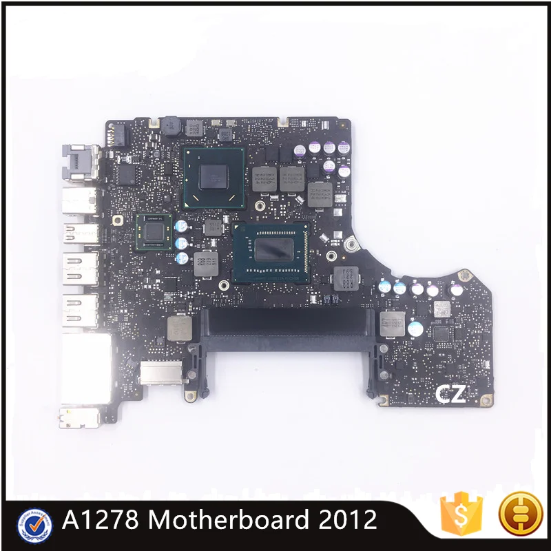 

Sale Laptop Motherboard For Macbook Pro 13" A1278 2012 Year i5 2.5GHz i7 2.9GHz MD101 MD102 Logic Board 661-6588 820-3115-B