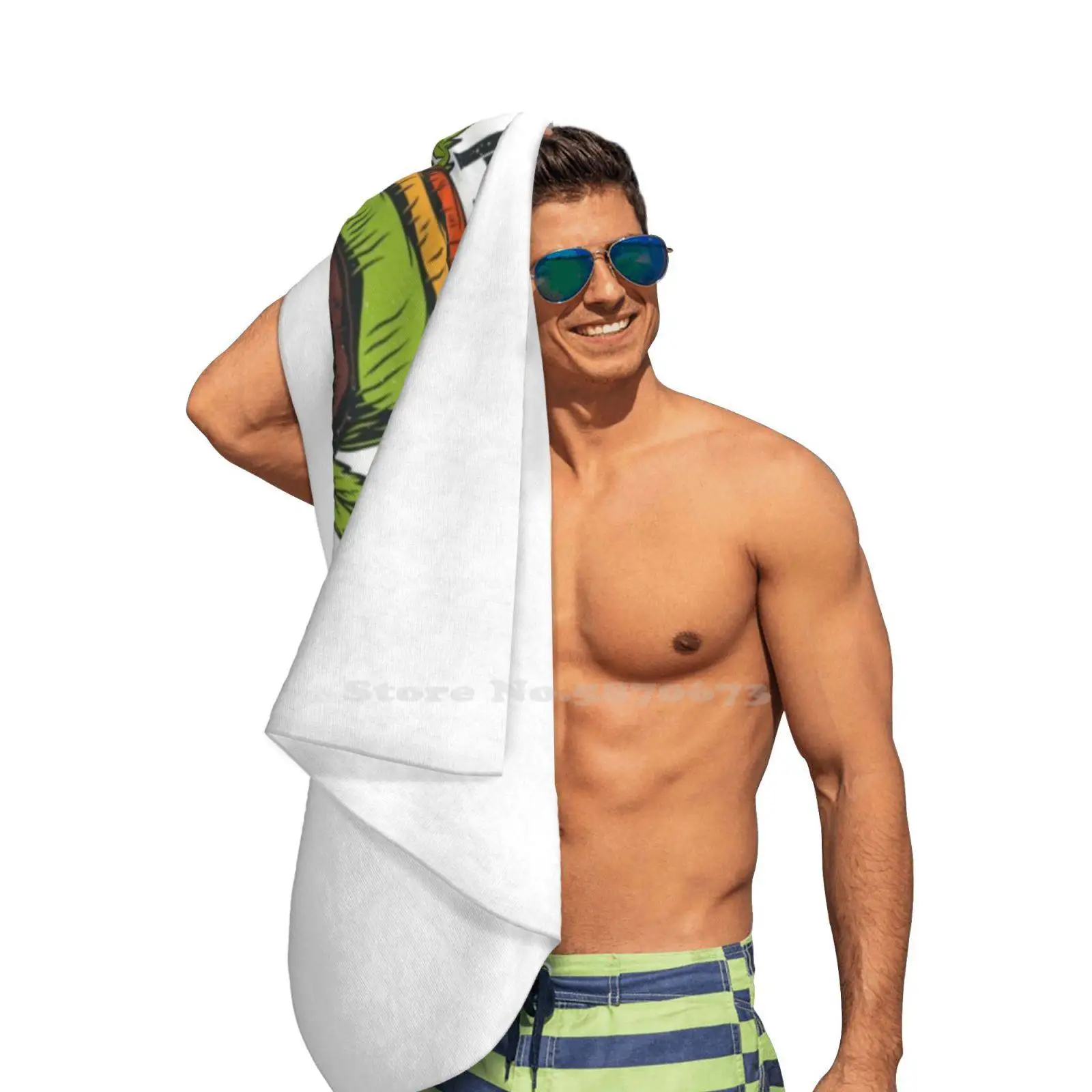 Мягкие полотенца Rasta с рисунком черепа не волнуйтесь для ванной школы