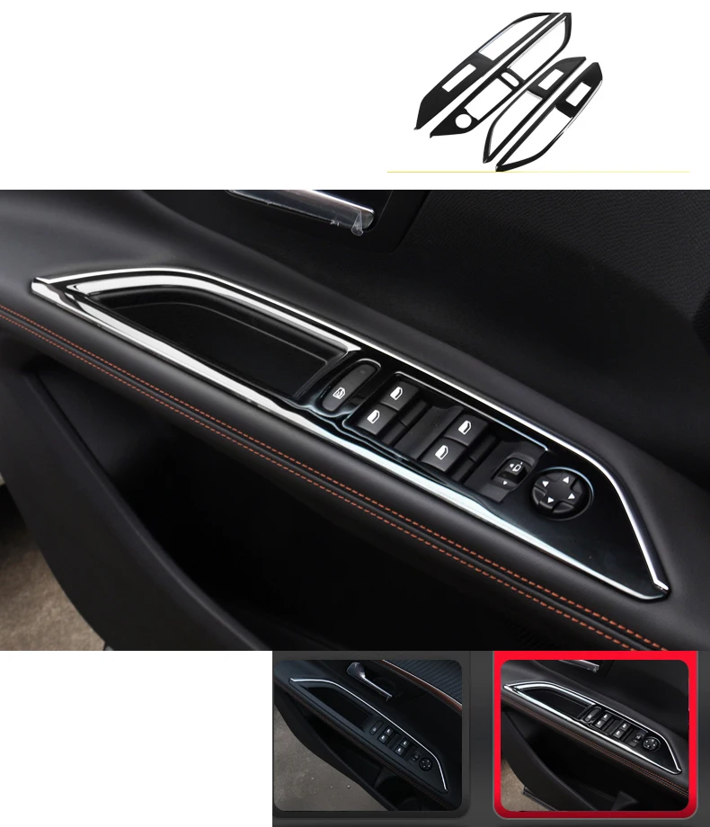 Lsrtw2017 для peugeot 3008 5008 автомобиля вентиляционное отверстие приборной панели двери звуковая рамка планки аксессуары для интерьера