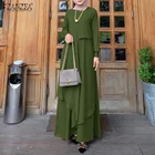 Женский Осенний винтажный сарафан с длинным рукавом, с принтом Абая