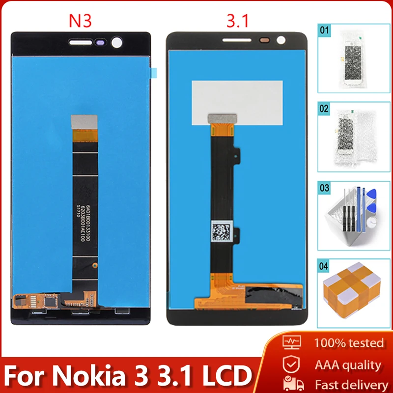 Сенсорный ЖК экран класса AAA для Nokia 3 N3 1 оригинальный дигитайзер в сборе замены