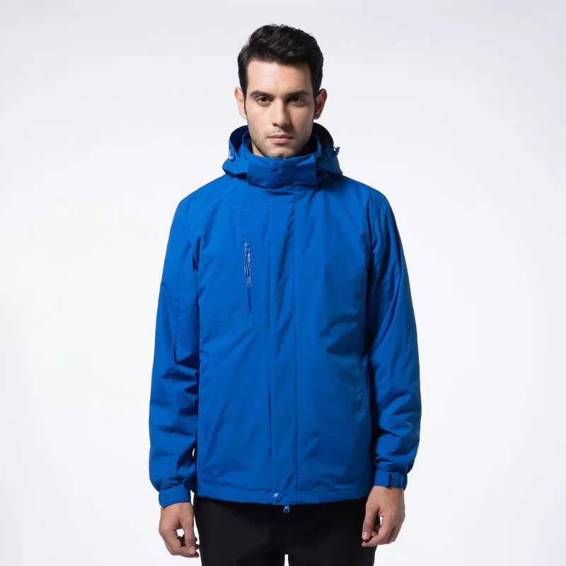 

Raincoat Jacket Men's And Women's Outdoor Sports Mountaineering Workwear Three-in-One Fleece