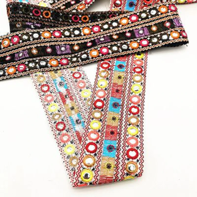 1 ярд летнее платье с этнической вышивкой кружевная лента в стиле бохо отделка