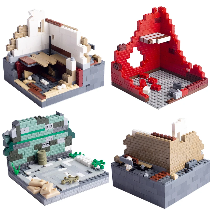 Конструктор Военный WW2 фигурки армии солдаты городская полиция сцены Второй