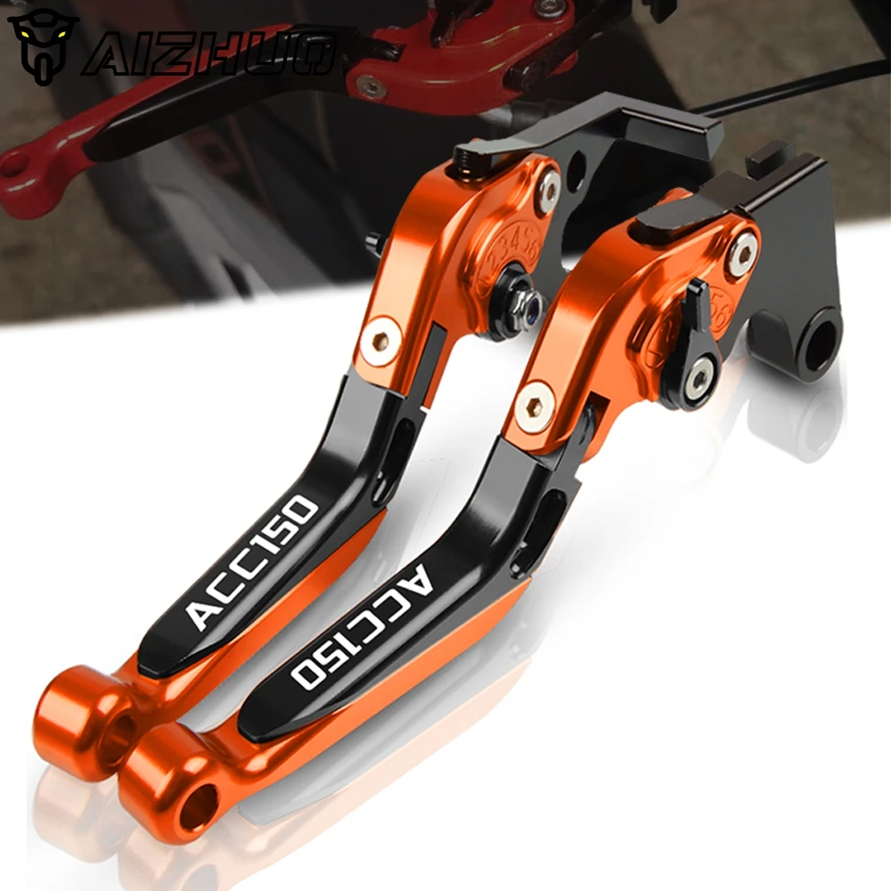 

Motorcycle CNC Accessories FOR KYMCO ACC150 2020 2019 2018 ALLYEARE Handbrake Folding Extendable Adjustable Clutch Brake Levers