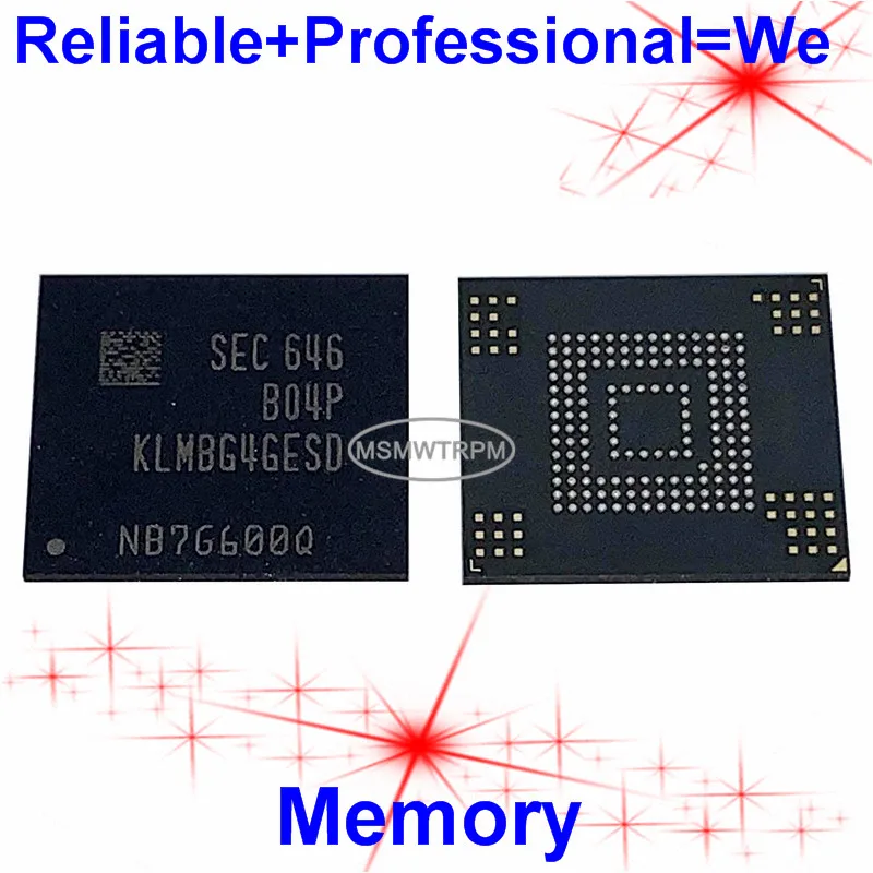 KLMBG4GESD B04P BGA153Ball EMMC 32GB мобильный телефон памяти Новый оригинальный и второй рукой