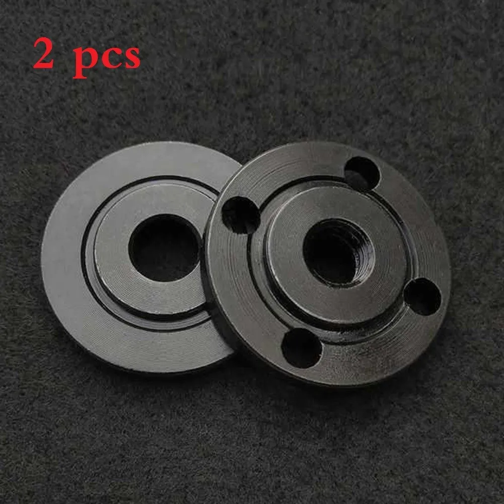 

2 Pcs Flange Nuts Assembly Set M14 Thread Locking Plate Replacement Attachment For Power Tool Electric Angle Grinder Accessories
