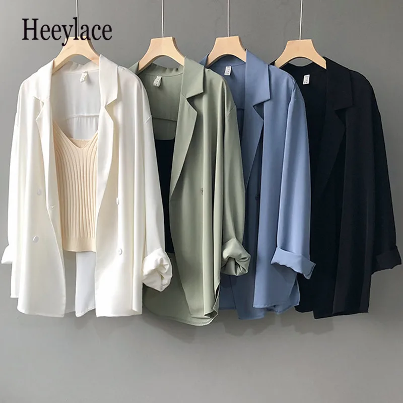 

Korean version of the sunscreen thin suit jacket women's air-conditioning shirt spring and summer British style drape small suit