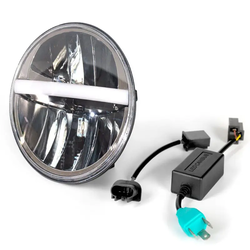 2 шт. 7 дюймовая круглая светодиодная фара отражатель бело желтая для Jeep Wrangler