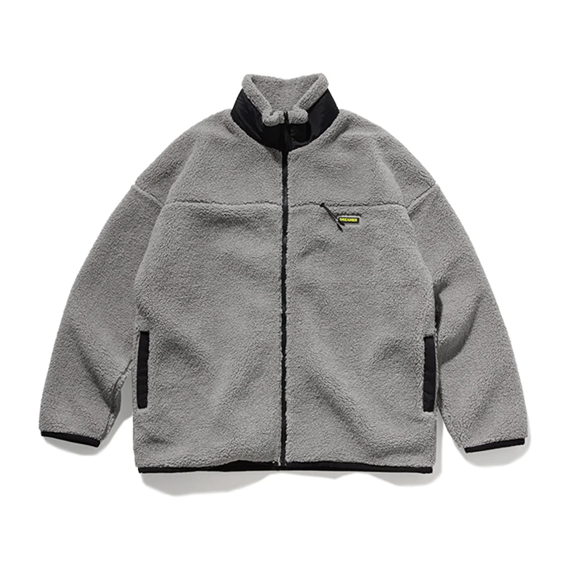 2019 толстые европейские Зимние флисовые куртки на молнии пальто Уличная