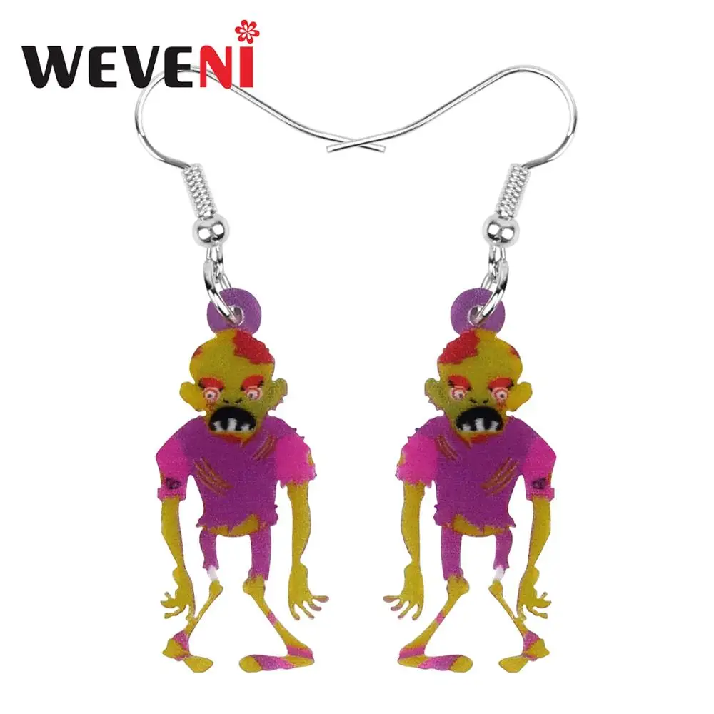 Акриловые украшения WEVENI для Хэллоуина аниме ужас зомби фотофестиваль ювелирные