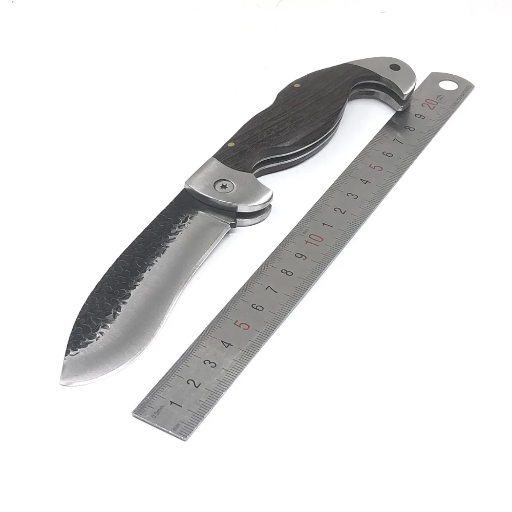 High Hardness Folding Knife Damascus Survival Tactical Pocket Wood Handle Outdoor Self-defense Hunting Knives Camping Tool | Инструменты