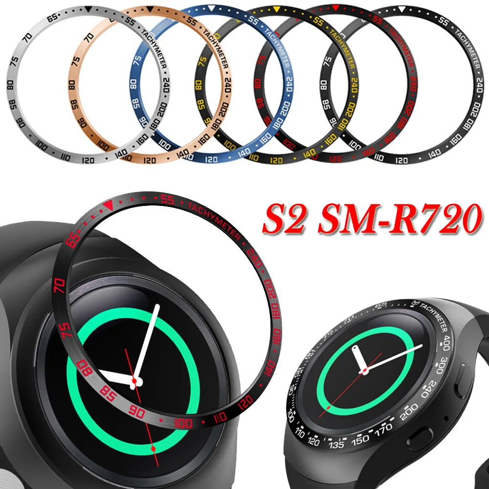 Для Samsung Gear S2 SM-R720 часы с циферблатом ободок Стильный чехол клейкая крышка защита