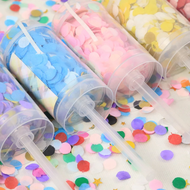 

New Styles Confetti Push Cannons Wedding Party Decoration Handheld Spray Confetti Birthday Graduation Party Supplies
