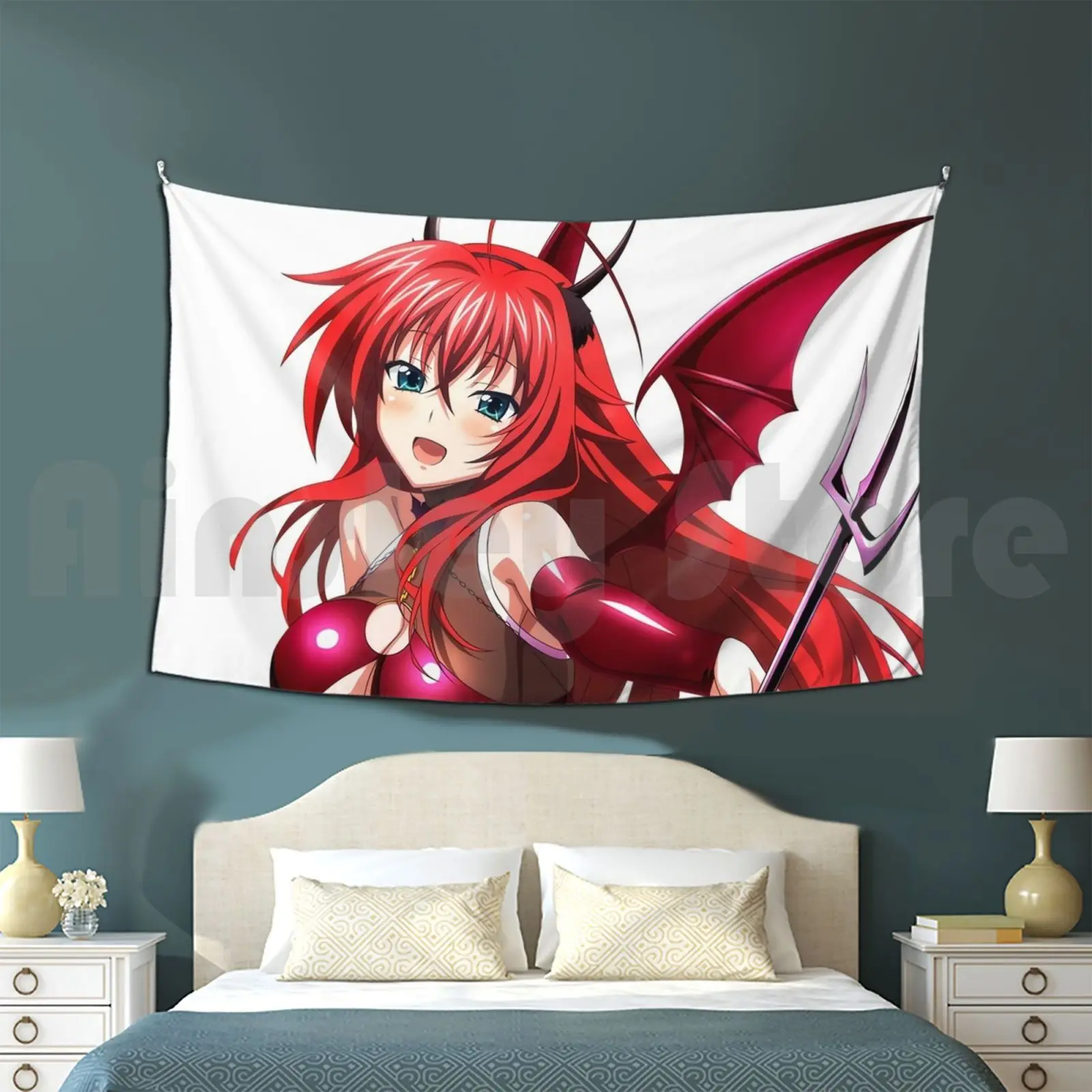 

Hot Devil Rias Gremory Lewd | High School Dxd Ecchi Tapestry Living Room Bedroom Rias Gremory Highschool Dxd High