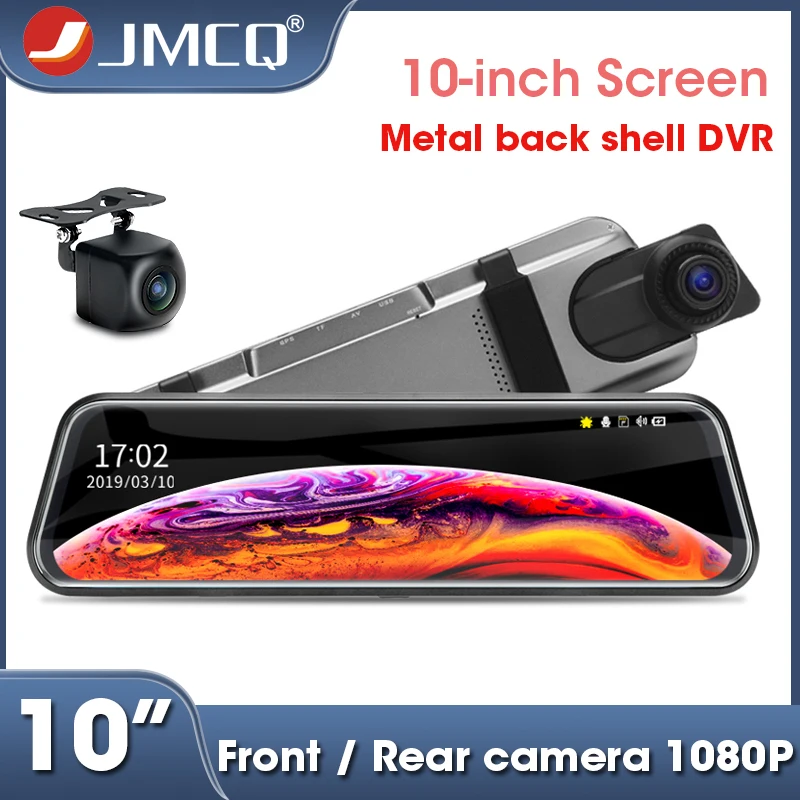 JMCQ 10 &quotАвтомобильный видеорегистратор с сенсорным экраном потоковый медиа 1080P