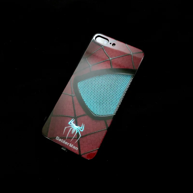 venom чехол из закаленного стекла для телефона для iPhone 6S 7 8PLUS XS MAX светодиодный роскошный стеклянный чехол для телефона