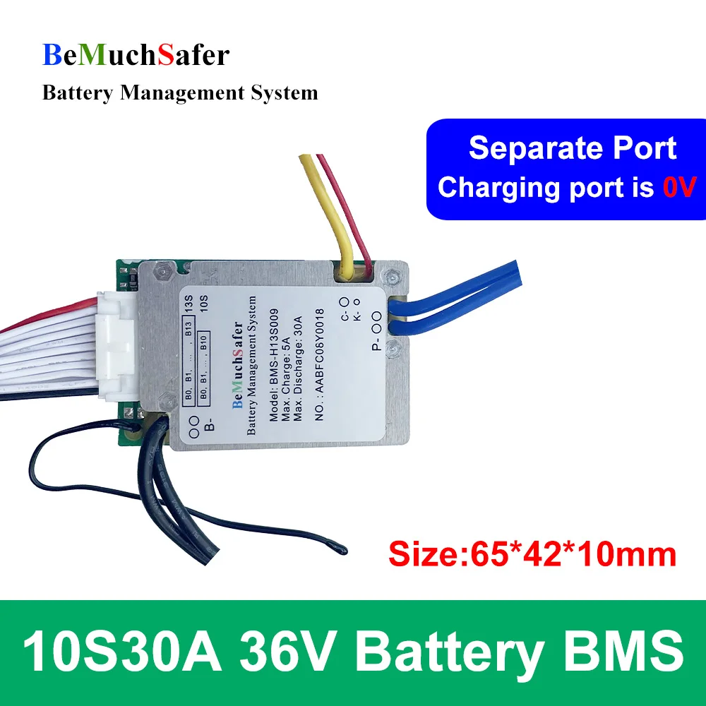 BeMuchSafer BMS 10S30A 36 В батарея отдельный порт PCB для HAILONG E Bike Scooter мотоциклы солнечная