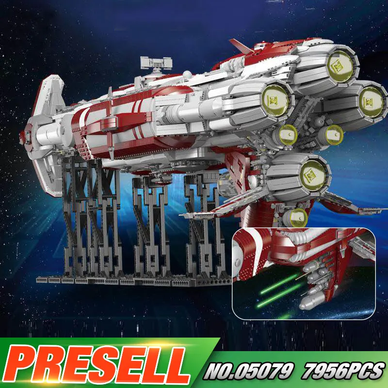 Игрушки со звездами 05079 строительные блоки: эскорт-круизер MOC Зенит в старинной