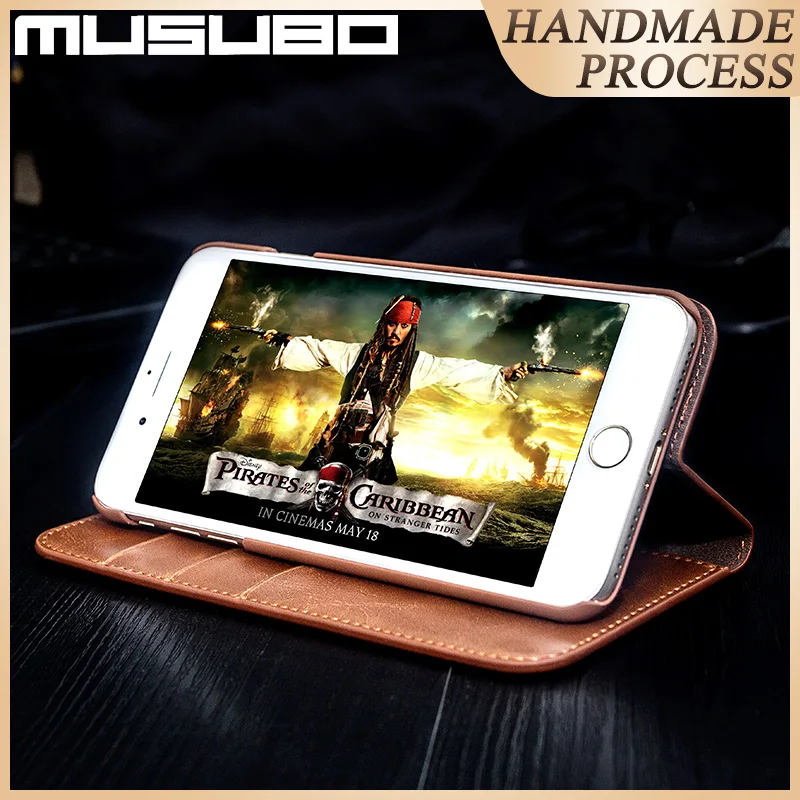Musubo Card Case For iPhone 11 Pro Max Genuine Leather Flip Cover 13 Pro Fundas Luxury For iPhone Xs XR 8 7 6 Plus Wallet Coque