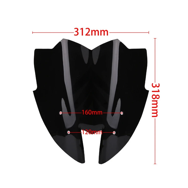 Лобовое стекло мотоцикла Windsn Double Bubble для Kawasaki Z800/Zr800 2013 2014 2015 аксессуары