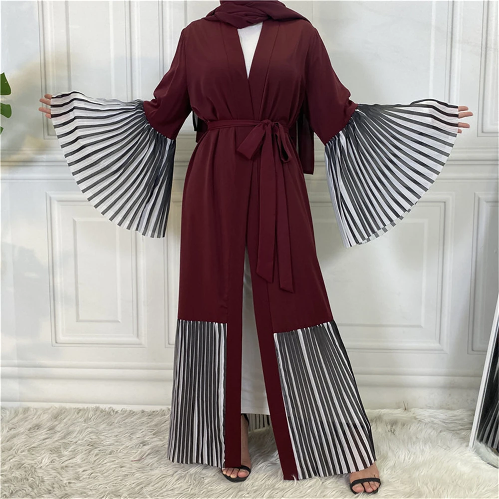 

Ramadan Eid Mubarak Open Dubai Abaya Kimono Pakistani Turkey Islam Arabic Muslim Dress For Women Robe Longue Femme Musulmane