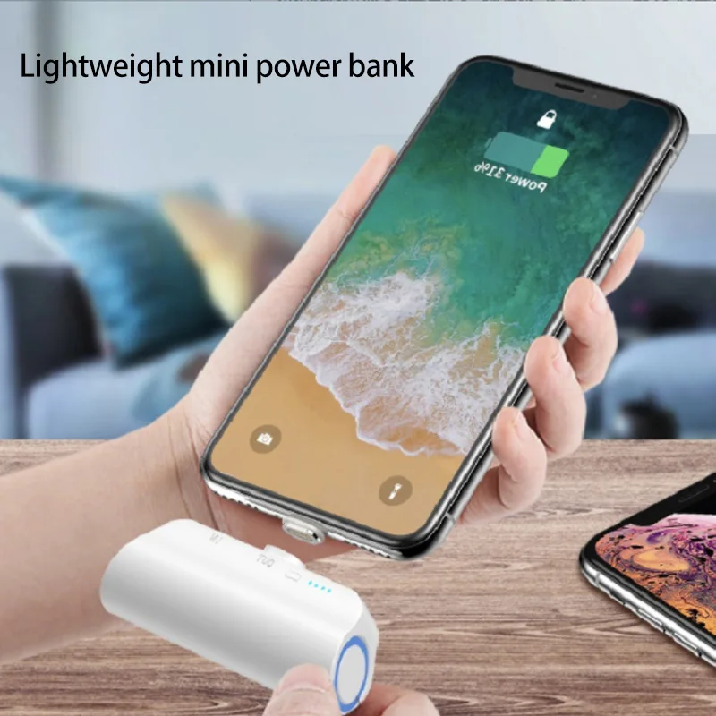 3000mAh Mini Portable Power Bank Back Clip Battery for iPhone Samsung Huawei Xiaomi Magnetic Charger Capsule PowerBank | Мобильные