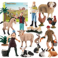 hot simulation farm world animals model girls boys toys milch goat horse hedgehog chicken ornaments kids toy learning education