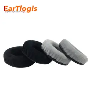 EarTlogis Velvet Replacement Ear Pads for JVC HA-S400 HA-S400B HAS400 HAS400B Headset Parts Earmuff Cover Cushion Cups pillow