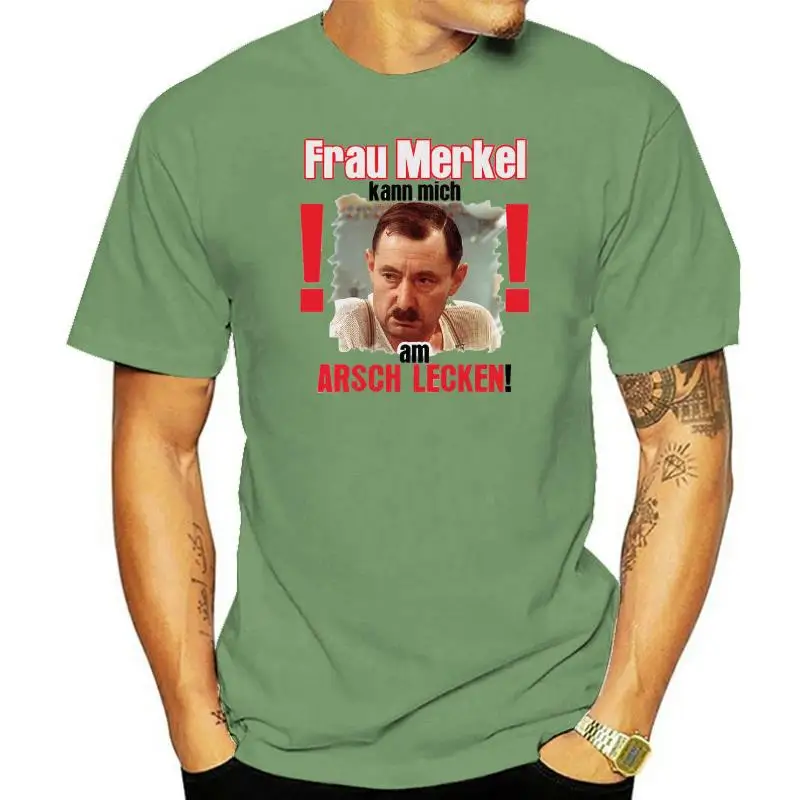 

Merkel kann mich am ARSCH lecken Alfred Tetzlaff Humor Fun - T Shirt #18431summer Hot Sale New Tee Print Men T-Shirt Top