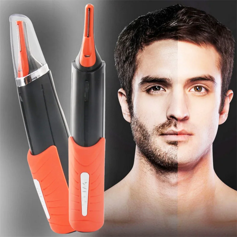

2 in 1 Facial Hair Shavers Electrical Eyebrow Trimmer Nose Hair Remover Male Switch Blade Mustache Beard Shaver Razors for Men