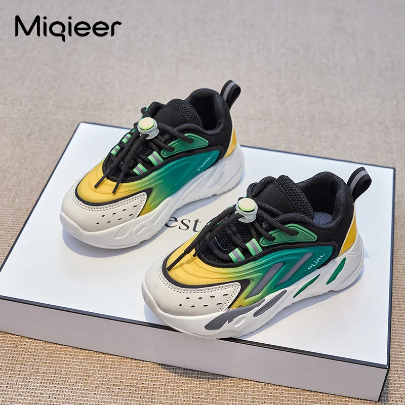 Детские кроссовки повседневная обувь на массивной подошве для маленьких