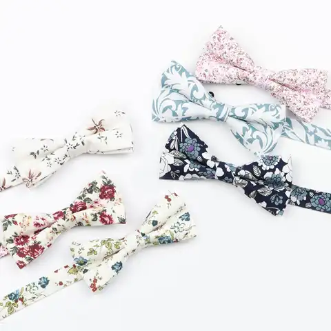 Новый качественный цветочный галстук-бабочка для мальчиков и детей, регулируемый галстук-бабочка для свадебной вечеринки, мужские галстук...