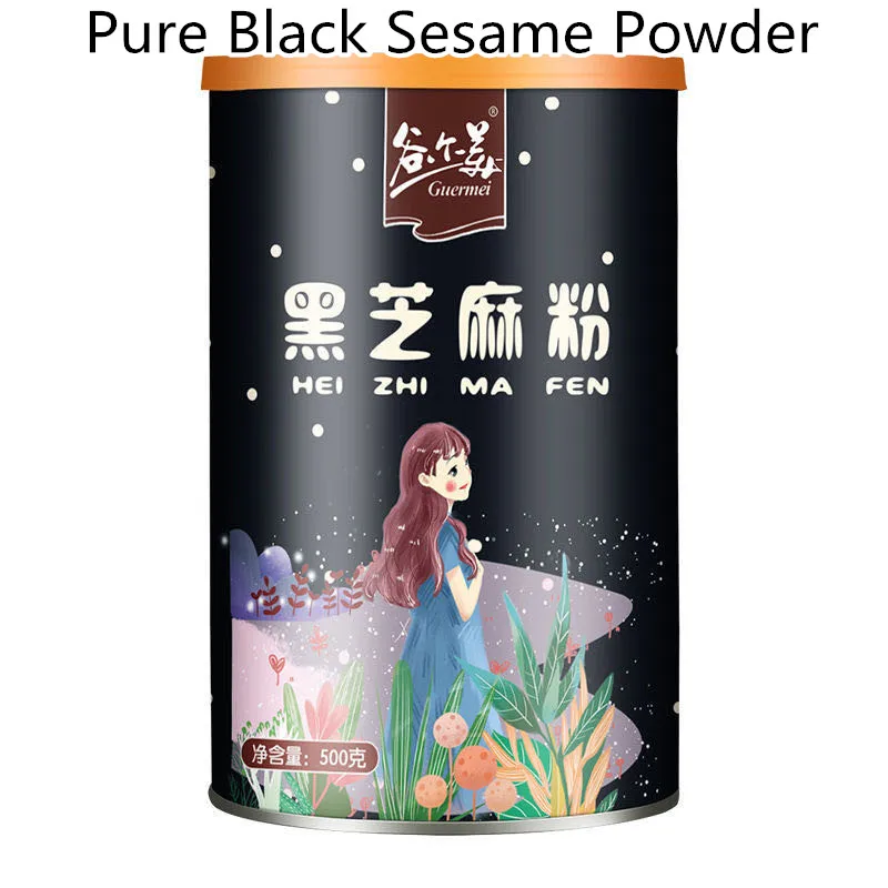 

100% Natural Organic Pure Black Sesame Powder, 500g / barrel, Sports Nutrition Supplement, Black Hair, Free Shipping