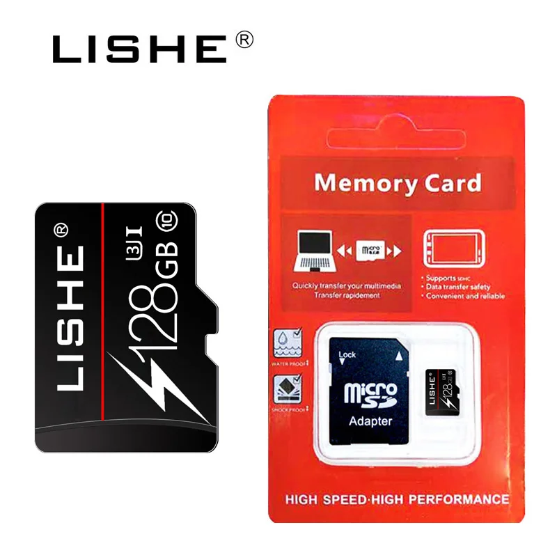 128GB CLASS 10 micro SD/TF карта 8 Гб оперативной памяти, 16 Гб встроенной памяти, 32 ГБ/64 Гб 128 ГБ высокоскоростной мини флэш-карты памяти для вождения регистраторы/мобильный телефон/ПК - Емкость: 128GB CLASS 10