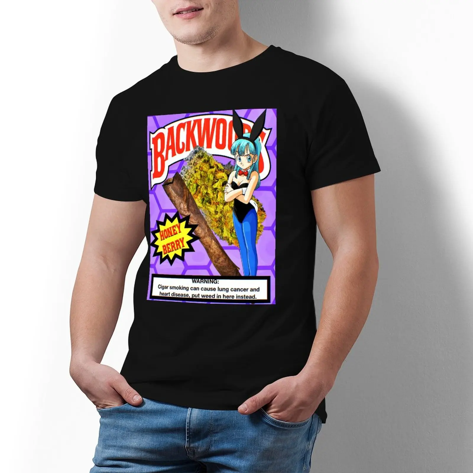 

Bandai Dragon Ball Bulma Backwoods T Shirt Japanese Manga Print 100 Cotton T-Shirt Oversize Fun Tshirt Mens