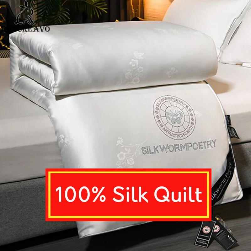 

Женское одеяло из шелка тутового шелкопряда, весенне-осеннее утолщенное зимнее одеяло, холодное летнее одеяло с кондиционированием воздух...