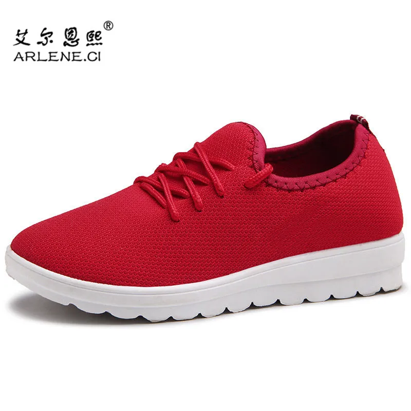 Tenis Feminino 2020 Women Tennis Shoes Walking Sneakers Woman Gym Sport Shoes Ladies Lace-Up Mesh Breathable Light Sock Footwear