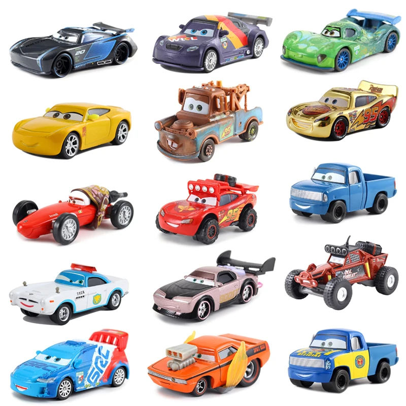 

Car Disney Pixar Car Police Lightning McQueen Metal Die-cast Toy Car 1:55 Bulk New Car3 Christmas Birthday Gift Toy