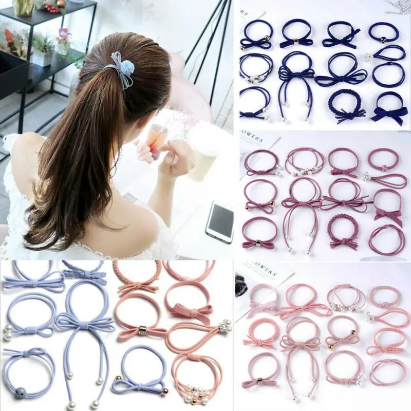 Новинка 2019 Детские аксессуары 12 шт./компл. женские эластичные Резиночки для волос