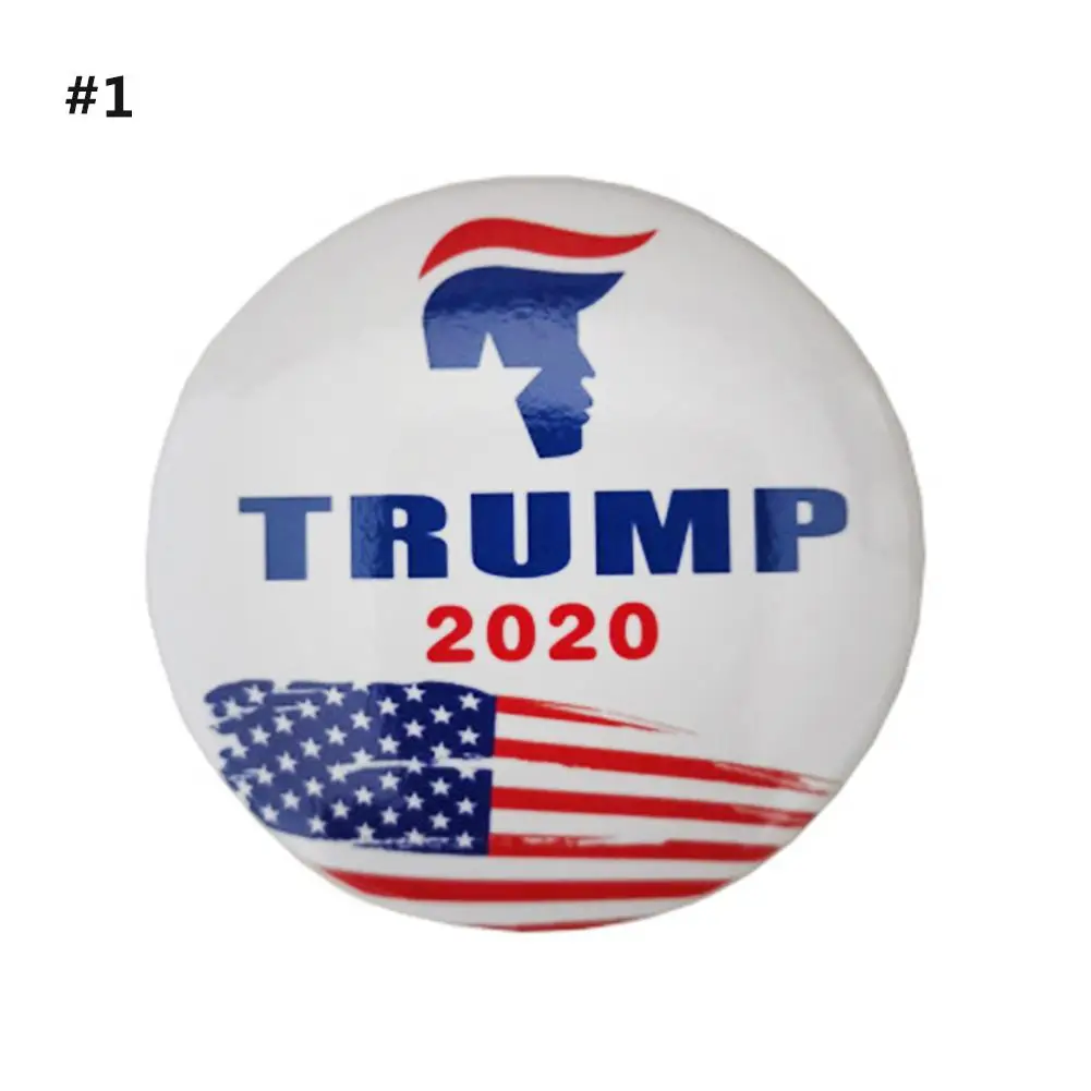 Распродажа 2020 шикарный круглый Дональд Трамп для президента Корейская пирсинг