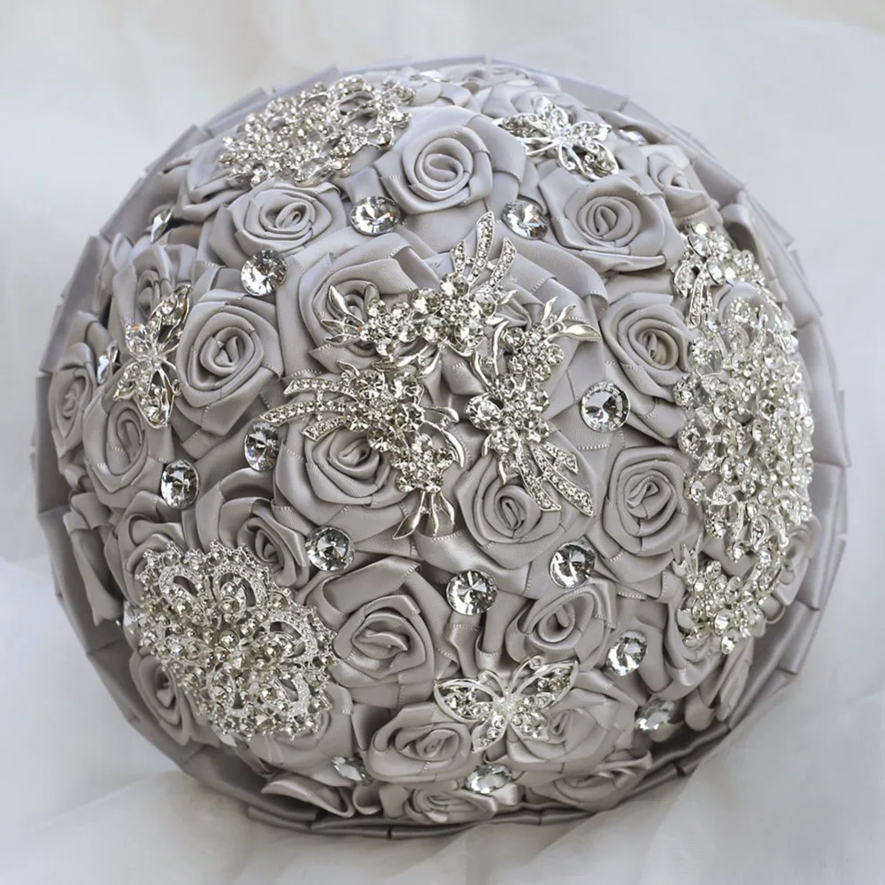 Фабричная Великолепная полностью Хрустальная брошь свадебные букеты для