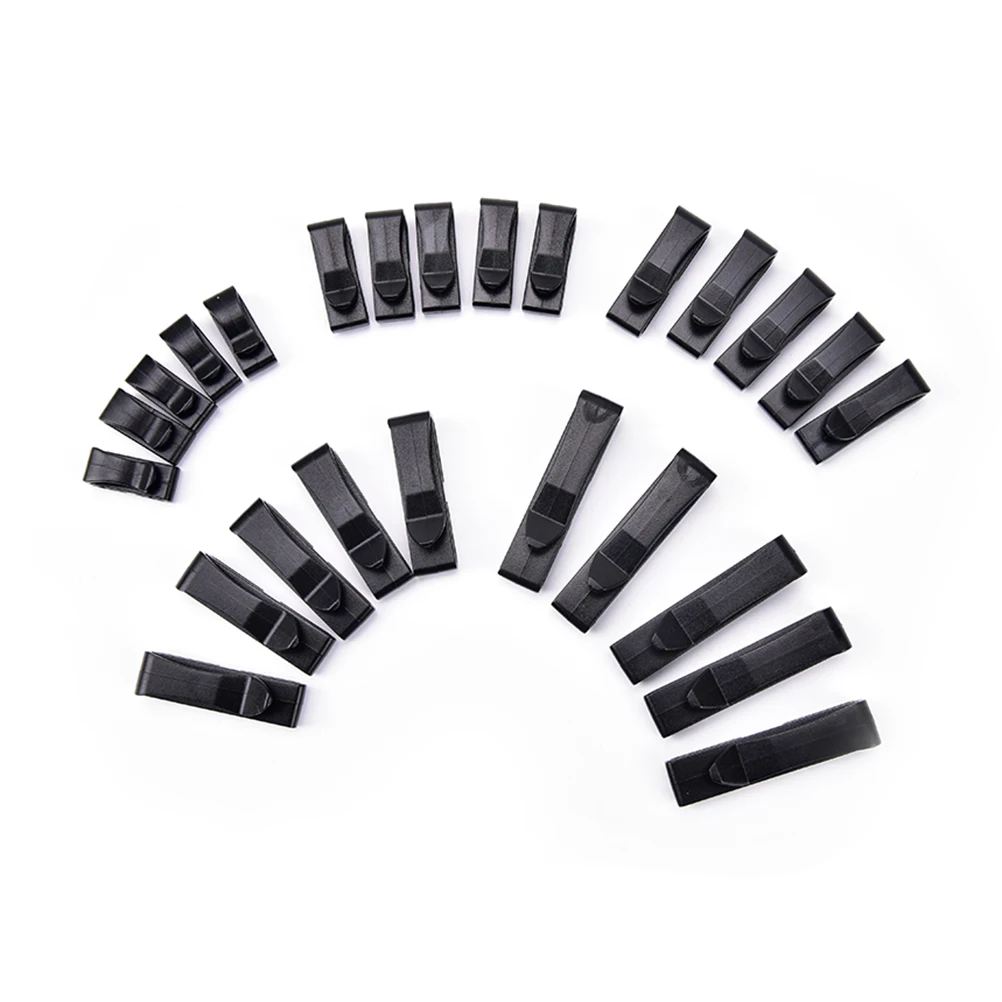 

5Pcs 20/25/32/38/50MM webbing buckle strap Belt end clip adjust keeper tactical backpack bag camp hike outdoor military Black