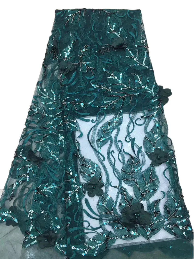 9 цветов цветок с бисером блестки blingbling французская кружевная ткань DIY женское