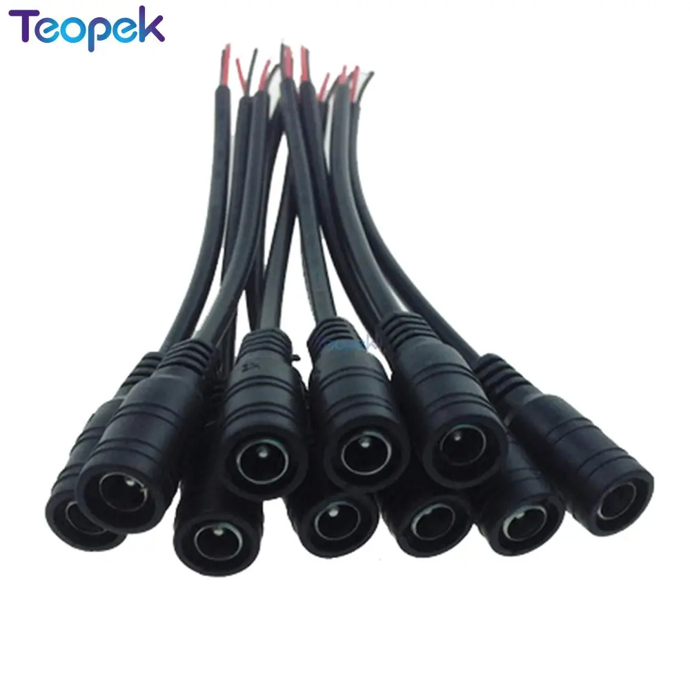  5.5mm x 2.1mm DC Jack Connectors Power Extension Cable 22AWG Female Male Plug Adapter For CCTV Camera 5050 3528 LED Strip | Обустройство