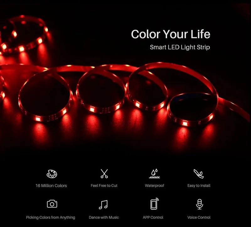 EWeLink RGB Светодиодные полосы Wi-Fi управление Лер приложение ИК Дистанционное Голосовое управление от Alexa Google Assistant
