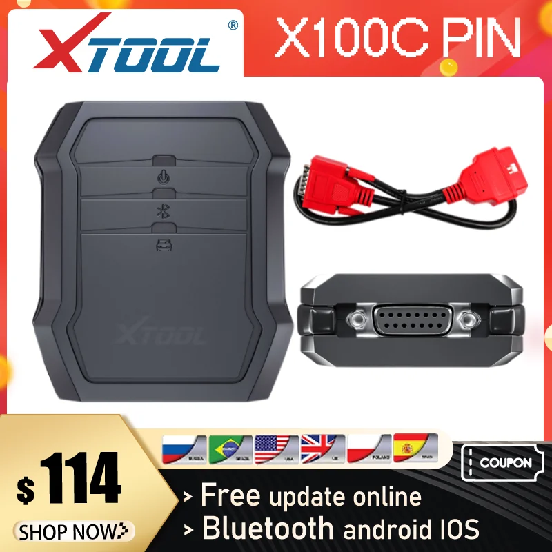 XTOOL X100C считыватель PIN кода для Ford/Mazda/Peugeot/ключ Citroen программатор инструмент Bluetooth