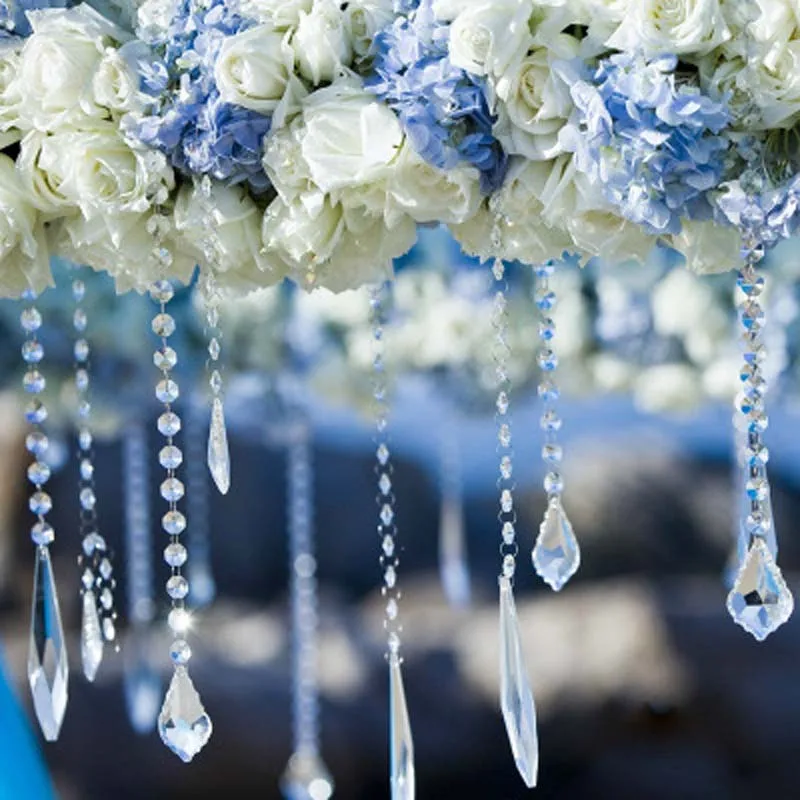 Garland Diamond K9 Crystal Octagonal Beads Curtain Bead Pendant Lighting for DIY Home Decoration 1m 14mm | Дом и сад